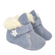 Ghetute BIT cu bareta-Imblanite (Marime: 18, Culoare nappa: Ivory, Decor: Fulg de nea)