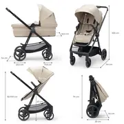 CARUCIOR KINDERKRAFT NEWLY, 3 IN 1, BEJ VIVKSNEWL00BEG300I