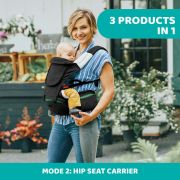 Marsupiu ergonomic multifunctional Chicco Hip Seat cu suport pentru sold, PirateBlack (negru), 0luni+ CHC79147-8_PIRATE BLACK