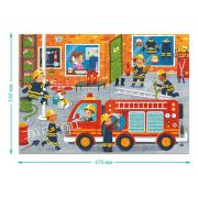 Puzzle meserii - pompier (150 piese)