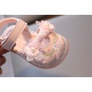 Sandale roz cu flori brodate si perlute pentru fetite – elegante si confortabile mb2025su56-1-sa48
