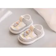 Sandalute gri cu ivoire pentru copii - bebe mb2025su20-2-p31