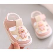 Sandalute roz cu ivoire pentru fetite - bebe md2025su20-1-s1