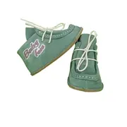 Botosei Mocasini Barefoot (Marime: 18, Culoare velur: Verde Oxide)