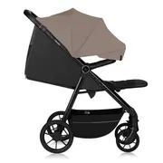 Carucior sport, Lionelo, Mira, Maner reglabil in 5 pozitii, Spatar si suport de picioare reglabile, Plasa de tantari si suport biberon incluse, Pana la 22 kg, 6 luni+, Conform cu EN1888-1, EN1888-2, Testare SGS, Bej BYNLO-MIRA_BEIGE_SAND