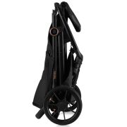 Carucior sport, Lionelo, Mira, Maner reglabil in 5 pozitii, Spatar si suport de picioare reglabile, Plasa de tantari si suport biberon incluse, Pana la 22 kg, 6 luni+, Conform cu EN1888-1, EN1888-2, Testare SGS, Negru BYNLO-MIRA_BLACK_ONYX