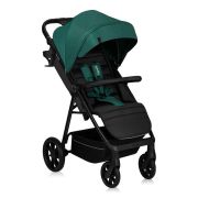 Carucior sport, Lionelo, Mira, Maner reglabil in 5 pozitii, Spatar si suport de picioare reglabile, Plasa de tantari si suport biberon incluse, Pana la 22 kg, 6 luni+, Conform cu EN1888-1, EN1888-2, Testare SGS, Verde BYNLO-MIRA_GREEN_EMERALD