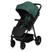 Carucior sport, Lionelo, Mira, Maner reglabil in 5 pozitii, Spatar si suport de picioare reglabile, Plasa de tantari si suport biberon incluse, Pana la 22 kg, 6 luni+, Conform cu EN1888-1, EN1888-2, Testare SGS, Verde BYNLO-MIRA_GREEN_EMERALD