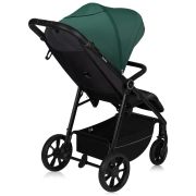Carucior sport, Lionelo, Mira, Maner reglabil in 5 pozitii, Spatar si suport de picioare reglabile, Plasa de tantari si suport biberon incluse, Pana la 22 kg, 6 luni+, Conform cu EN1888-1, EN1888-2, Testare SGS, Verde BYNLO-MIRA_GREEN_EMERALD