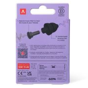 Dopuri de urechi cu filtru muzical pentru festivaluri si concerte, 3 dimensiuni incluse (S/M/L), protectie zgomote SNR 19dB, reutilizabile, negre, ALPINE PartyPlug 2025 ALP20054