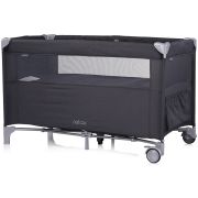 Patut pliabil chipolino relax anthracite linen cu laterala culisanta hubkosire251an