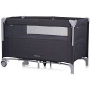 Patut pliabil chipolino relax anthracite linen cu laterala culisanta hubkosire251an