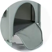 Patut pliabil chipolino relax basil linen cu laterala culisanta hubkosire254ba