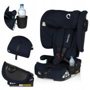 Scaun auto pliabil, Lionelo, Nelly, i-Size, 76- 150 cm, Tetiera reglabila in 15 pozitii, Spatar reglabil in 4 pozitii, Sisteme de fixare Isofix si Top Tether, Sezut lat si confortabil, Conform cu ECE R129, Albastru BYNLO-NELLY_I-SIZE_BLUE_NAVY