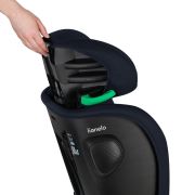 Scaun auto pliabil, Lionelo, Nelly, i-Size, 76- 150 cm, Tetiera reglabila in 15 pozitii, Spatar reglabil in 4 pozitii, Sisteme de fixare Isofix si Top Tether, Sezut lat si confortabil, Conform cu ECE R129, Albastru BYNLO-NELLY_I-SIZE_BLUE_NAVY