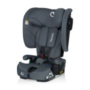 Scaun auto pliabil, Lionelo, Nelly, i-Size, 76- 150 cm, Tetiera reglabila in 15 pozitii, Spatar reglabil in 4 pozitii, Sisteme de fixare Isofix si Top Tether, Sezut lat si confortabil, Conform cu ECE R129, Gri BYNLO-NELLY_I-SIZE_GREY_GRAPHITE