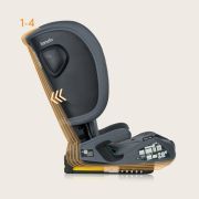 Scaun auto pliabil, Lionelo, Nelly, i-Size, 76- 150 cm, Tetiera reglabila in 15 pozitii, Spatar reglabil in 4 pozitii, Sisteme de fixare Isofix si Top Tether, Sezut lat si confortabil, Conform cu ECE R129, Gri BYNLO-NELLY_I-SIZE_GREY_GRAPHITE