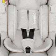 Scoica auto, Lionelo, Moxie, i-Size, 40-87 cm, Tetiera reglabila, intarita cu spuma de memorie, Carcasa ventilata, Din bambus, Protectie avansata, Conform cu R129, Bej BYNLO-MOXIE_I-SIZE_BEIGE_SAND