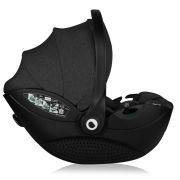 Scoica auto, Lionelo, Moxie, i-Size, 40-87 cm, Tetiera reglabila, intarita cu spuma de memorie, Carcasa ventilata, Din bambus, Protectie avansata, Conform cu R129, Negru BYNLO-MOXIE_I-SIZE_BLACK_CARBON