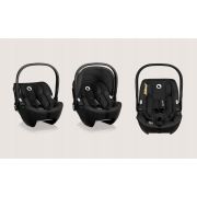 Scoica auto, Lionelo, Moxie, i-Size, 40-87 cm, Tetiera reglabila, intarita cu spuma de memorie, Carcasa ventilata, Din bambus, Protectie avansata, Conform cu R129, Negru BYNLO-MOXIE_I-SIZE_BLACK_CARBON