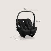 Scoica auto, Lionelo, Moxie, i-Size, 40-87 cm, Tetiera reglabila, intarita cu spuma de memorie, Carcasa ventilata, Din bambus, Protectie avansata, Conform cu R129, Negru BYNLO-MOXIE_I-SIZE_BLACK_CARBON
