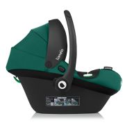Scoica auto, Lionelo, i-Size Astrid, Include baza Isofix, 0-13 Kg, 40-87 cm, Cu maner si capotina reglabile, Cu protectie laterala avansata, Salteluta confortabila, Testat ADAC, Conform cu R129, Verde BYNLO-ASTRID_I-SIZE_GREEN+BASE_BLACK