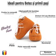 Botosei Mocasini (Culoare nappa: Portocaliu, Marime: 15)