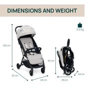 Carucior sport Chicco Glee, JokingBeige (Bej), 0luni+ CHC8706877-8