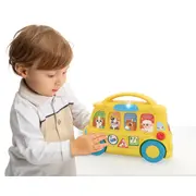 Jucarie bilingva interactiva Chicco autobuzul scolar, italiana-engleza, 9-36luni CHC1129700-1