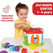 Jucarie educativa Chicco 2 in 1, Casuta cu animale, 1-4 ani CHC09610-1_NA