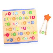 Puzzle din lemn - litere & sunete in lb. engleza