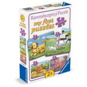 Ravensburger - Primul meu puzzle familii de animale de la ferma 2 4 6 8 piese ARTRVSPC04041