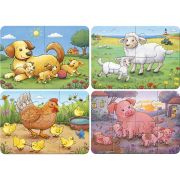 Ravensburger - Primul meu puzzle familii de animale de la ferma 2 4 6 8 piese ARTRVSPC04041