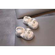 Sandale ivoire cu flori brodate si perlute pentru fetite – elegante si confortabile md2025su56-2-sa45