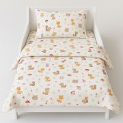 Lenjerie in 3 piese Forest pentru pat copii 2-6 ani compatibila cu saltea 130x60cm
