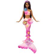 BARBIE PAPUSA SIRENA CU PAR BRUNET SI COADA ROZ VIVMTJDM73