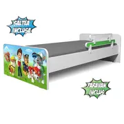 Pat Copii Economic Patrula Catelusilor 2-8 Ani Cu Saltea Si Paravan Incluse - Pc-p-mk-eco-paw-70-prv