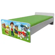 Pat Copii Economic Patrula Catelusilor 2-8 Ani Cu Saltea Si Paravan Incluse - Pc-p-mk-eco-paw-70-prv