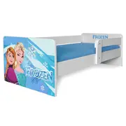 Pat Copii Frozen P1 2-12 Ani Cu Protectie Laterala Detasabila, Fara Saltea  Pc-p-frz-p1-80
