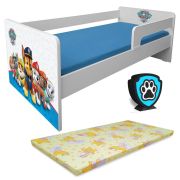 Pat Copii Patrula Catelusilor Blue P1l 2-6 Ani Cu Paravane Detasabile/interschimbabile + Saltea Basic + Lampa Veghe - Pc-p-lmk-bas-paw-blue-p1l-60