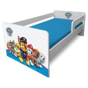 Pat Copii Paw Patrol Blue P1l 2-8 Ani Cu Paravane Detasabile/interschimbabile + Saltea Basic + Husa Impermeabila - Pc-p-bas-paw-bl-p1l-70-h