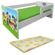 Pat Copii Paw Patrol P1l 2-8 Ani Cu Paravane Detasabile/interschimbabile + Saltea Basic - Pc-p-bas-paw-p1l-70