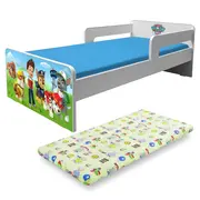 Pat Baieti 2-8 Ani Paw Patrol P2L Cu Paravane Detasabile + Saltea SafeNest Cu Lana Pc-p-p2l-mk-paw-70