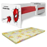 Patut baieti 2-6 Ani Spiderman P1 Cu Saltea Light Pc-p-bas-spdm-p1-60