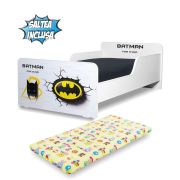 Pat Copii Start Batman 2-8 Ani Cu Saltea Inclusa - Pc-p-mok-btm-70