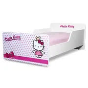 Patut de fetita 2-8 ani Start Hello Kitty cu saltea din lana inclusa - PC-P-MOK-HKT-70