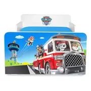 Pat copii Start Paw Patrol 2 varianta de 2-8 ani cu saltea cu lana 140x70 inclusa- PC-P-MOK-PAW2-70