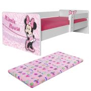Pat Fetite Minnie P1 2-8 Ani Cu Saltea Cu Lana Si Protectie Laterala - Pc-p-str-mk-min-p1-70