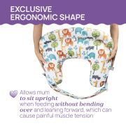 Perna alaptare Chicco Boppy Deluxe, Peaceful Jungle, 0luni+ CHC7991243-8