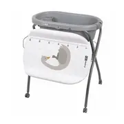 Cadita de baie, FreeON, Swan, Cu hamac pentru nou nascut si masa de infasat, Cu roti, Cu suport metalic, Conform cu standardul european de securitate EN 12221-1:2008+A1:2013, EN 17072:2018 BYN85789
